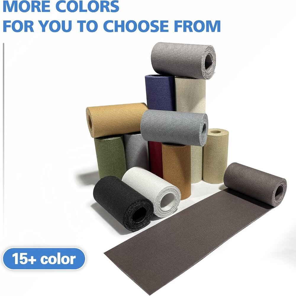Canvas Iron on Patch,3"×60",Waterproof 100% Cotton Fabric Repair Patch,Used for - Picture 7 of 7